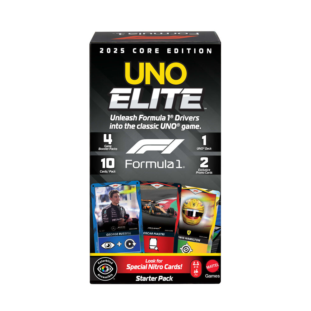 juego cartas uno elite f1 starter pack