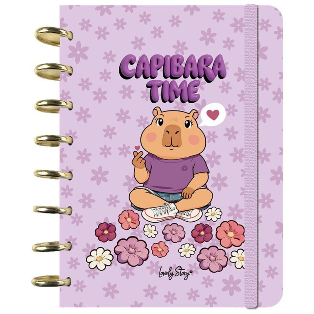 cuaderno a5 time capibara