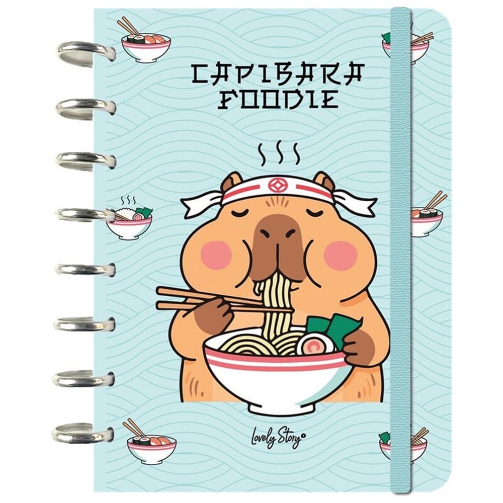 cuaderno a5 foodie capibara
