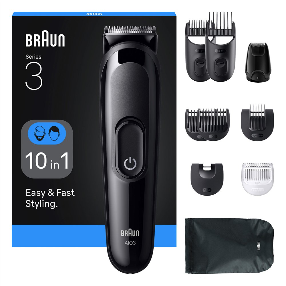 braun aio3560 cortadora de pelo y maquinilla negro 14 níquel-metal hidruro (nimh)