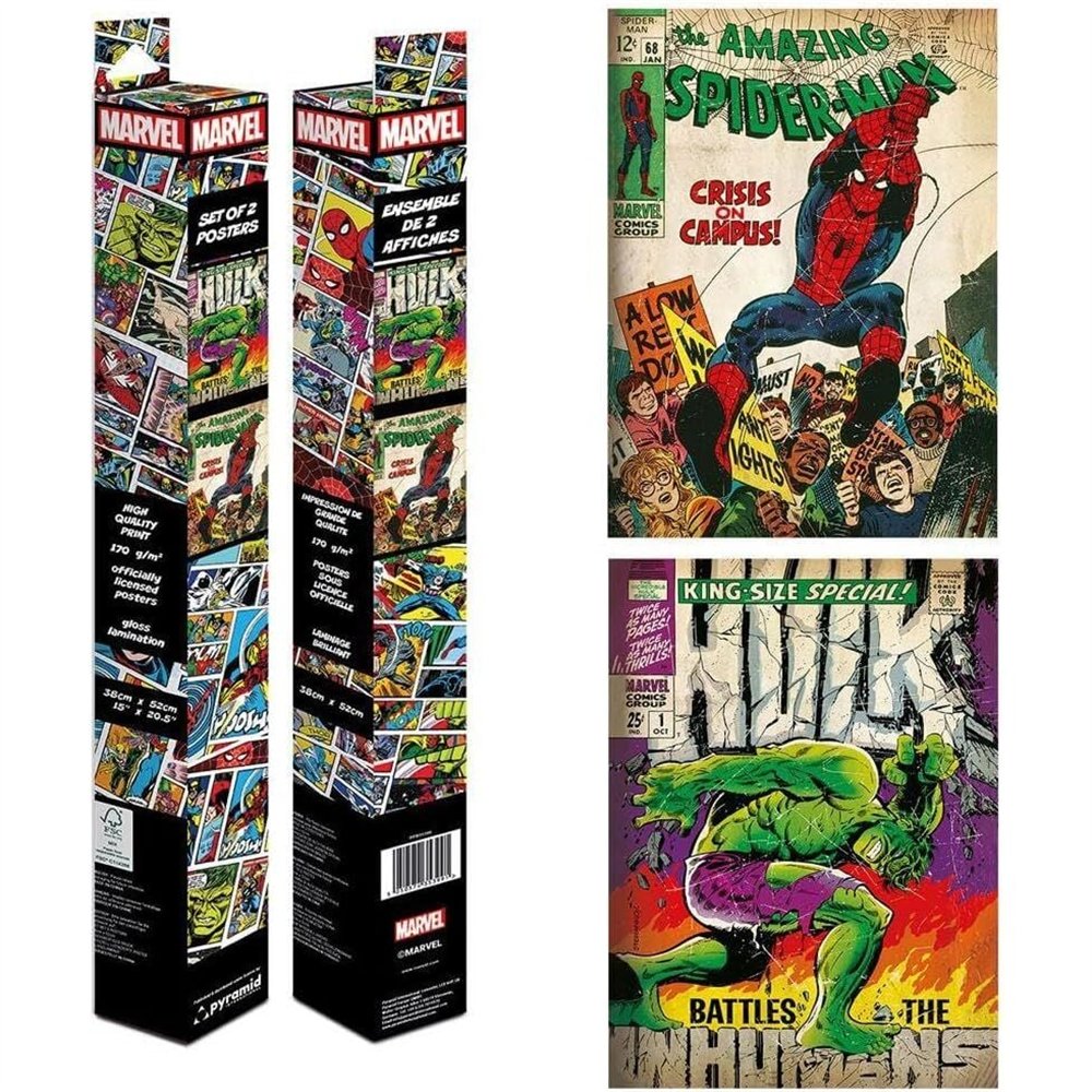 set 2 posters marvel