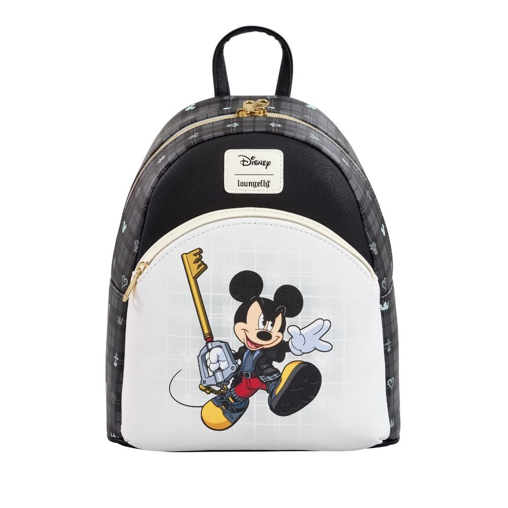 mochila kingdom hearts mickey disney loungefly 26cm