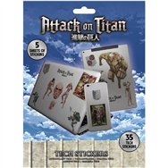 pegatinas dispositivos attack on titan
