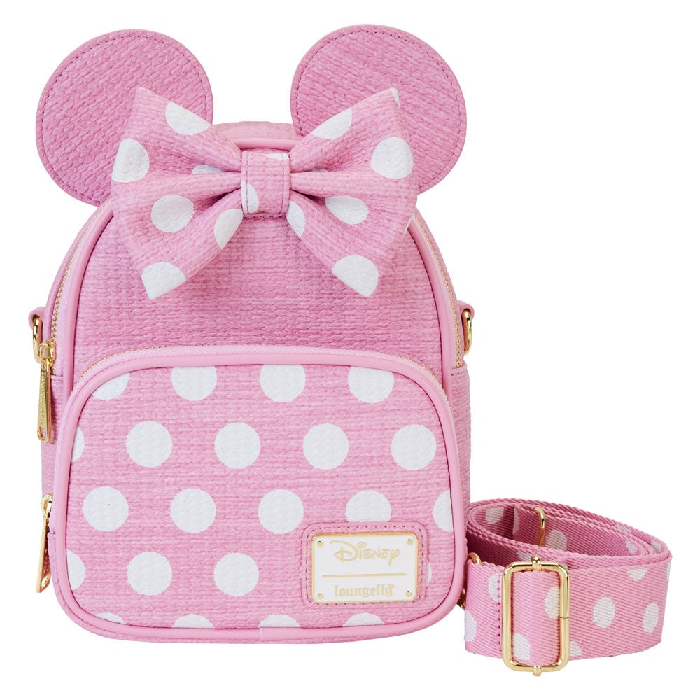mochila straw minnie disney loungefly 20cm