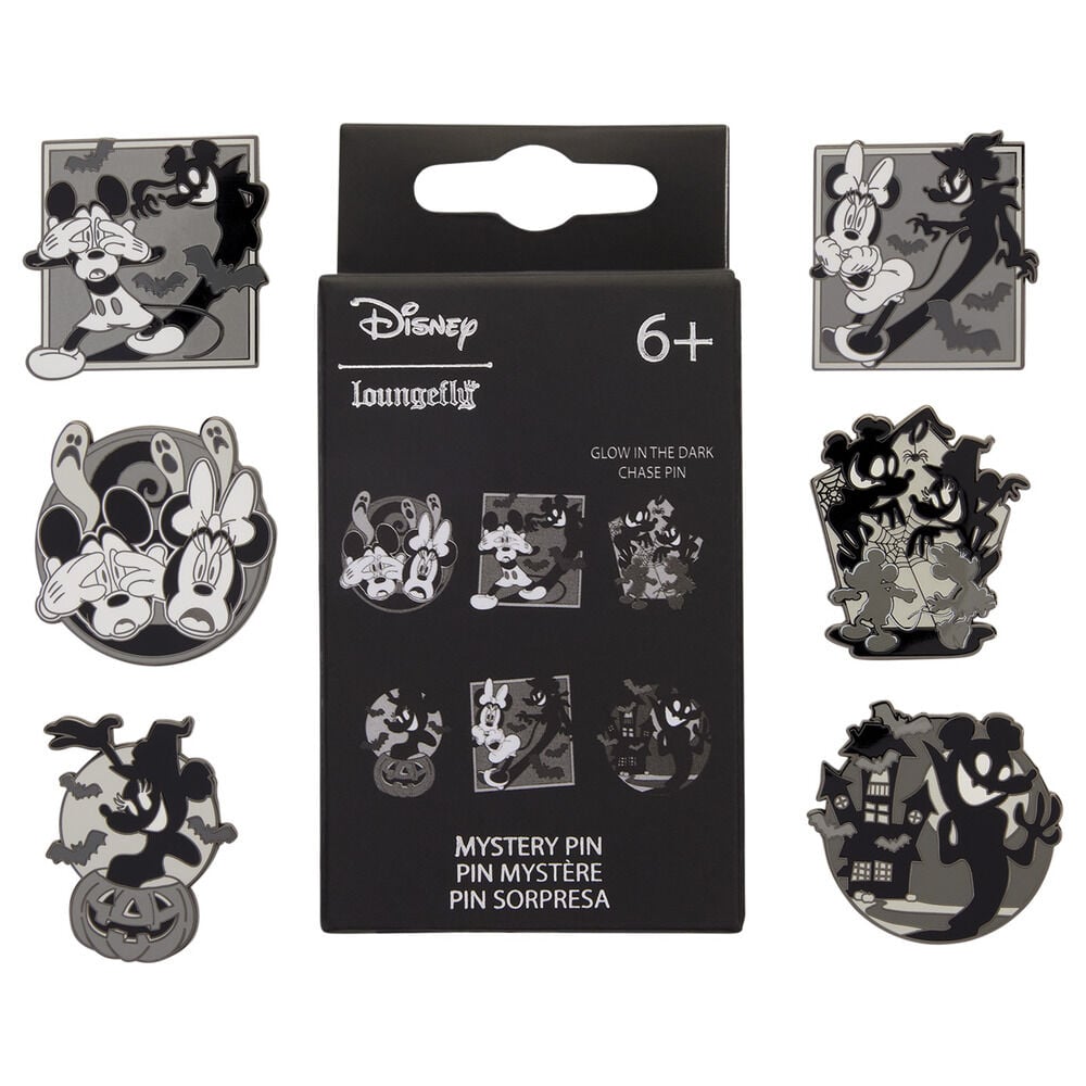 blind box mystery enamel pin minnie & mickey disney loungefly