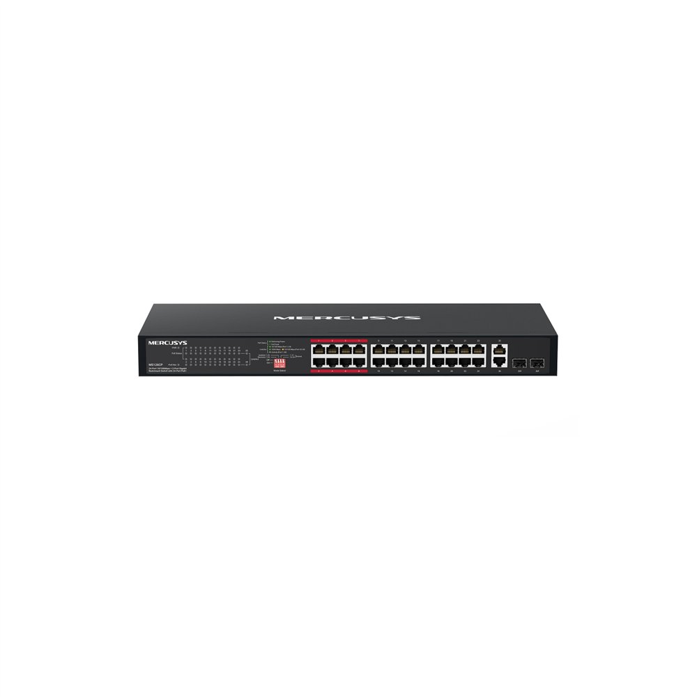 mercusys ms126cp switch gigabit ethernet (10/100/1000) energía sobre ethernet (poe) 1u negro
