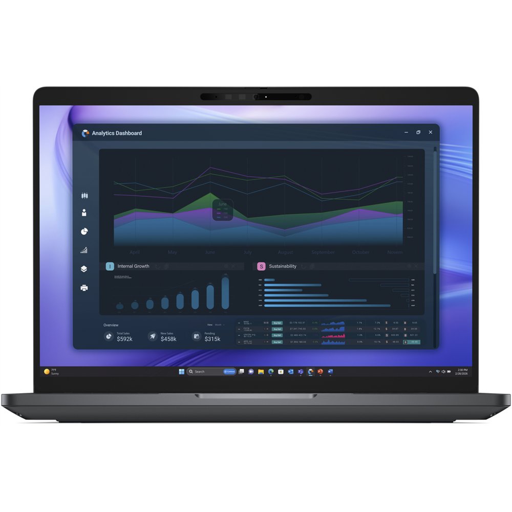 dell pro precision 5 14 pw514261 copilot+ pc intel core ultra 7 366h estación de trabajo móvil 35,6 cm (14") wuxga 32 gb lpddr5x