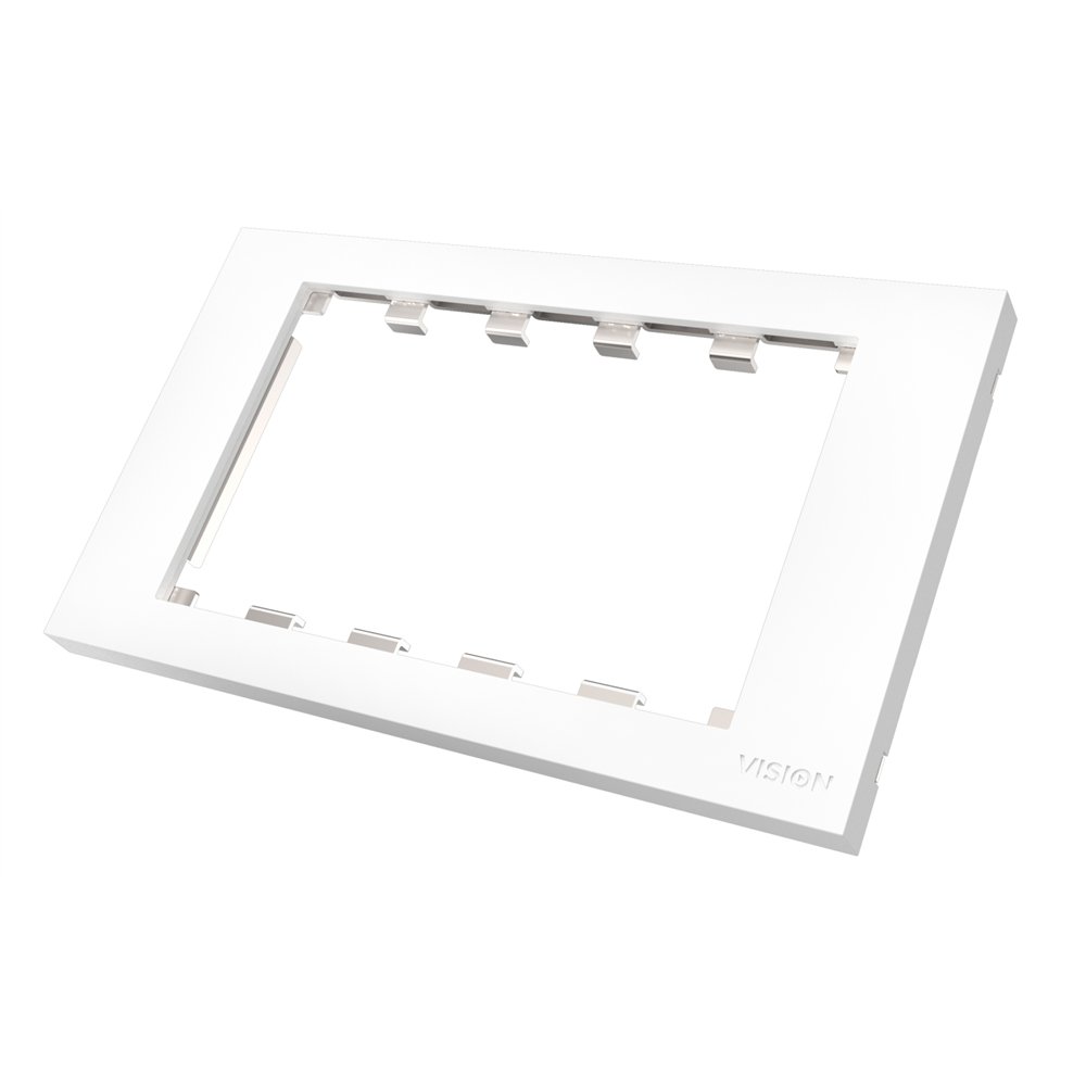 vision tc3 surr2g placa de pared y cubierta de interruptor blanco
