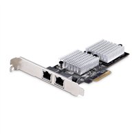 startech.com tarjeta pci express adaptadora de red ethernet de 2 puertos rj45 - tarjeta de red para servidores o pcs - con sopor