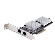 startech.com tarjeta pci express adaptadora de red ethernet de 2 puertos rj45 - tarjeta de red para servidores o pcs - con sopor