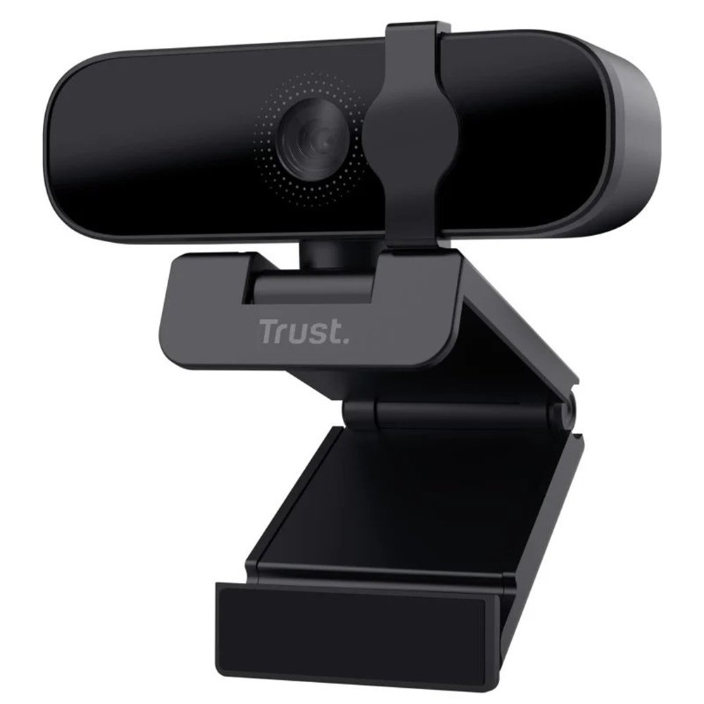 webcam trust tanor fhd 1080p usb black