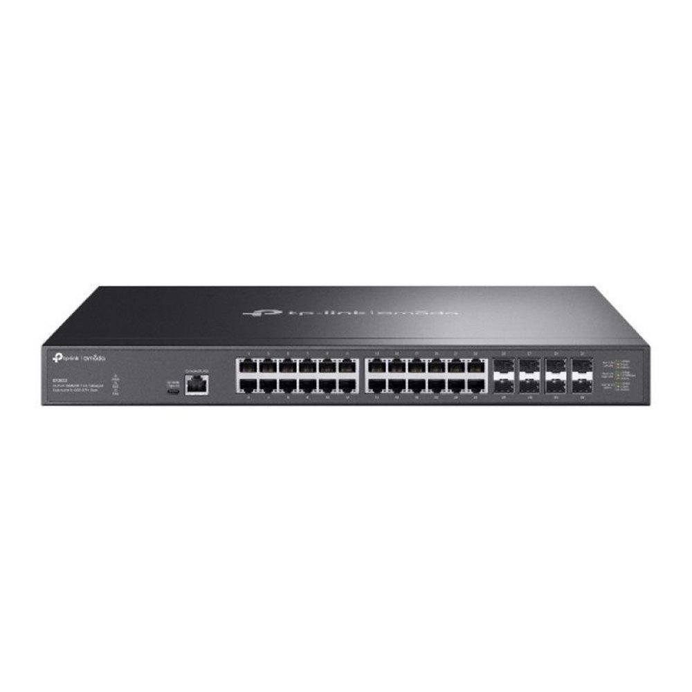 switch tp-link omada 24 puertos 10gbps + 8 puertos 10ge sfp+ l2+ gestionable