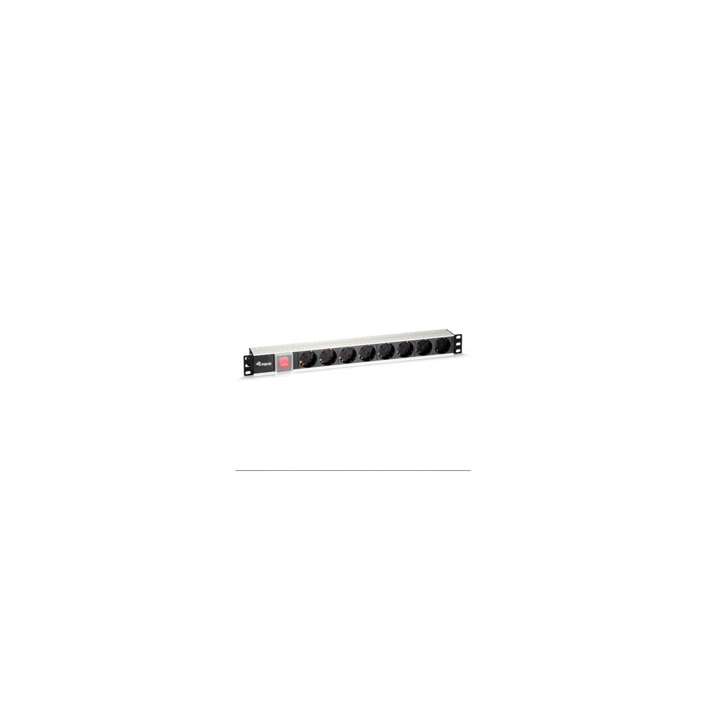regleta equip 8 tomas schuko con interruptor negra 333293
