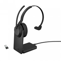 jabra evolve2 55 auriculares inalámbrico y alámbrico diadema oficina/centro de llamadas bluetooth base de carga negro