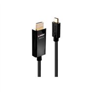 lindy 43292 adaptador de cable de vídeo 2 m usb tipo c hdmi tipo a (estándar) negro