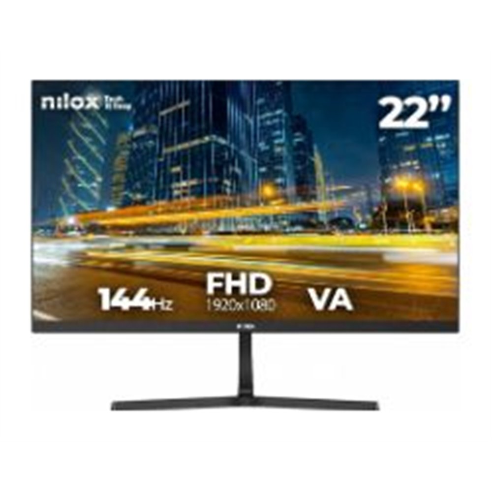 monitor nilox 22" va 144hz vga hdmi (nxm22fhd14401)