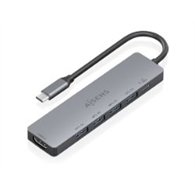 docking aisens usb-c a 4xusb-a/1xhdmi (asuc-6p047-gr)