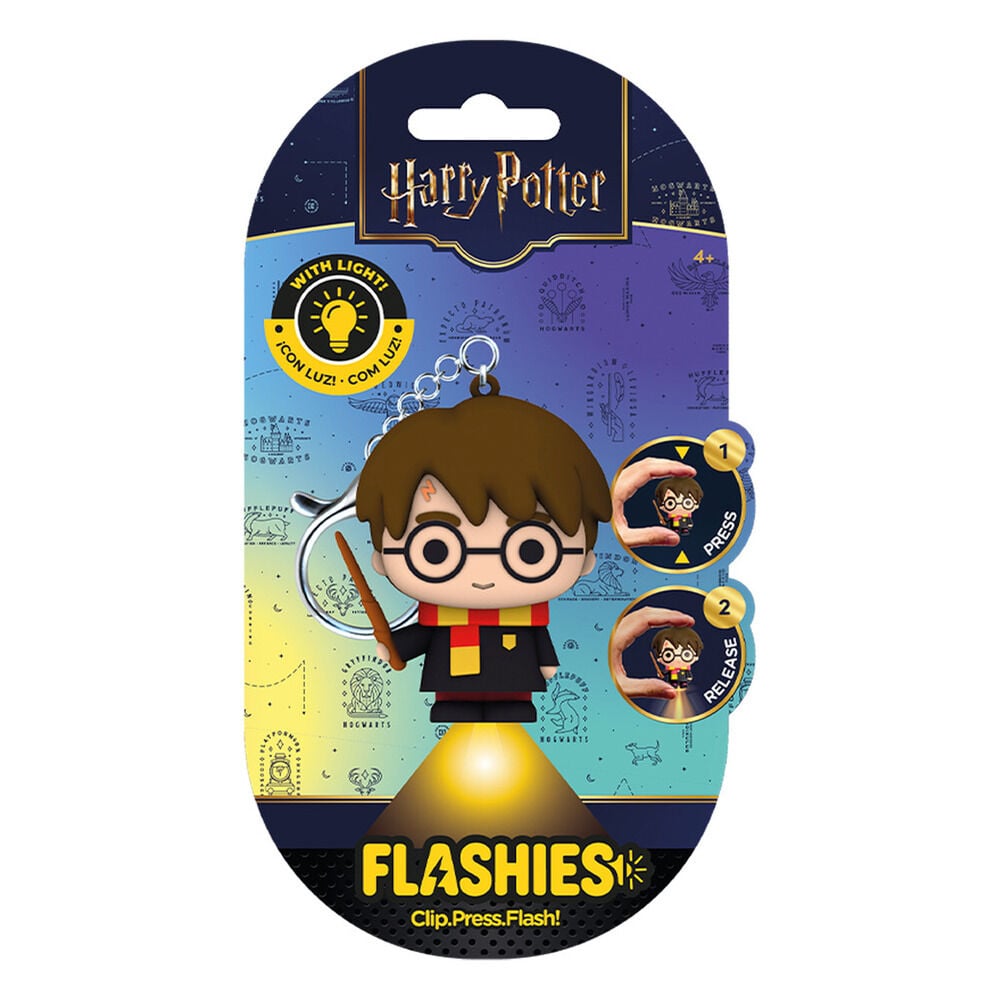 llavero figura 3d con luz harry - harry potter flashies