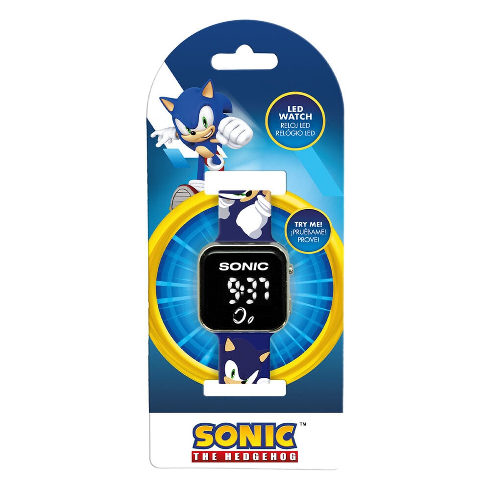 reloj led sonic the hedgehog