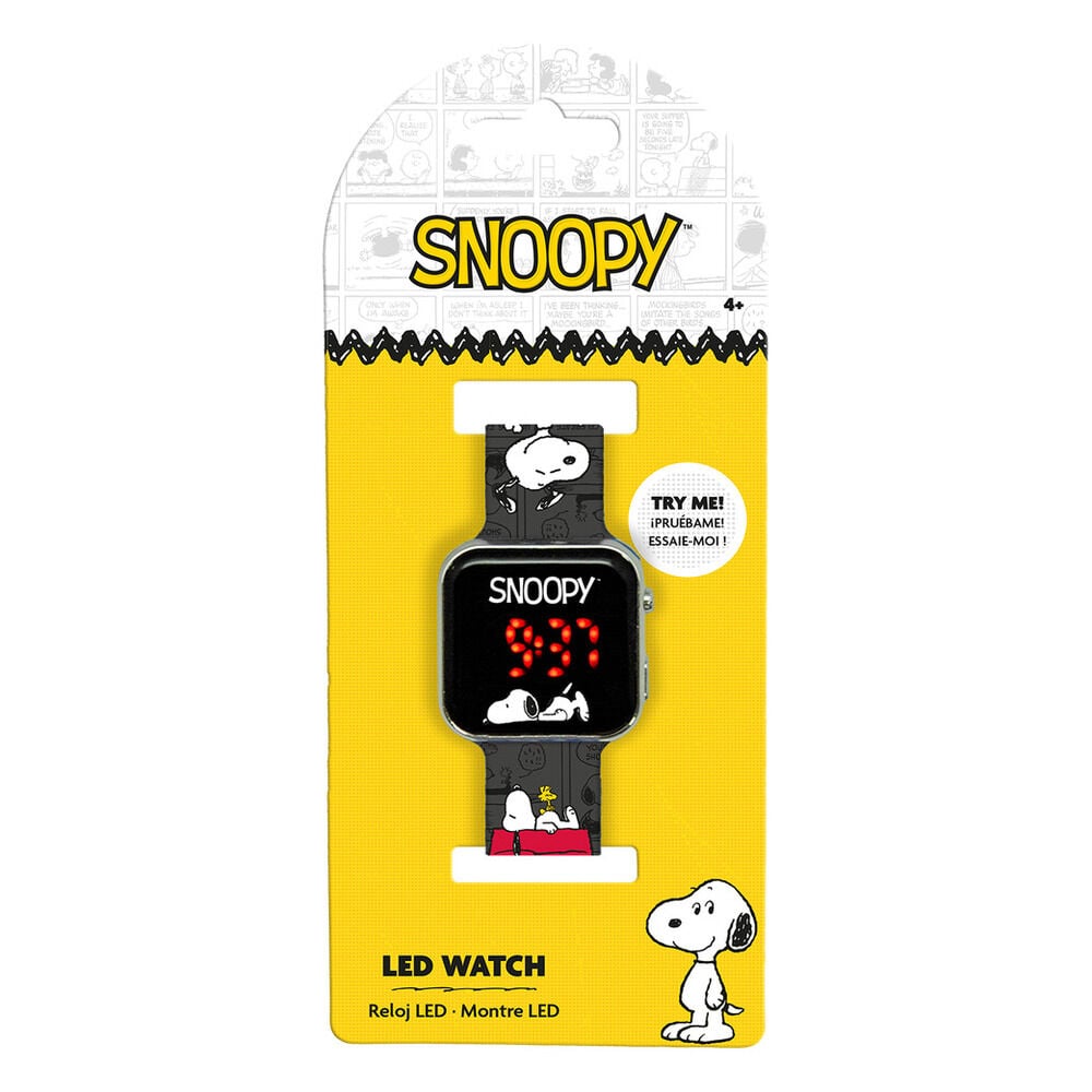 reloj led snoopy peanuts