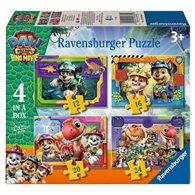 puzzle dino movie patrulla canina paw patrol 12-16-20-24pzs