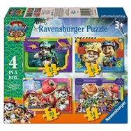 puzzle dino movie patrulla canina paw patrol 12-16-20-24pzs