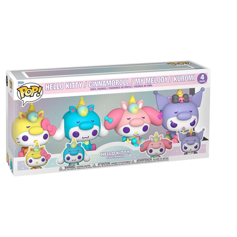 blister 4 figuras pop hello kitty and friends