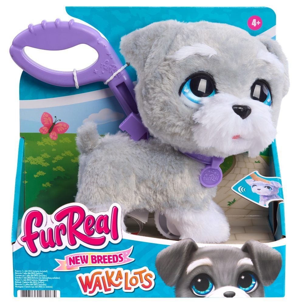 peluche interactivo schnauzer walk-a-lots furreal