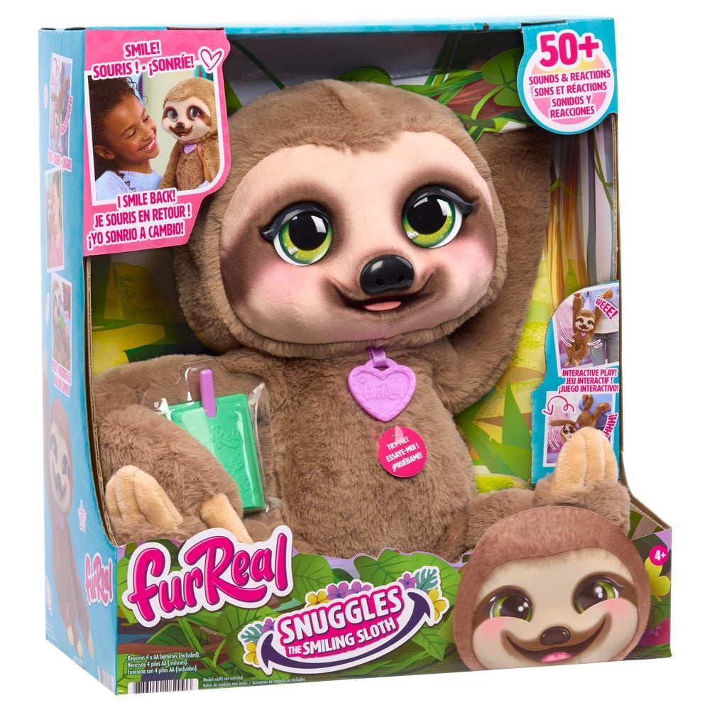 peluche interactivo snuggles the smiling sloth furreal