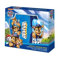 cantimplora aluminio + sandwichera patrulla canina paw patrol 500ml