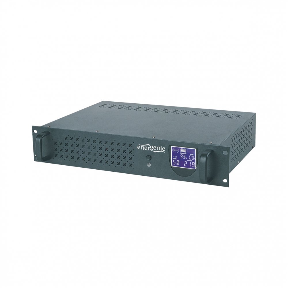 gembird - ups rack 19'' 3.4u 1500va, 4xiec 230v out, iec14 in,rj11, usb, lcd lí­nea interactiva 1,5 kva 900 w 4 salidas ac