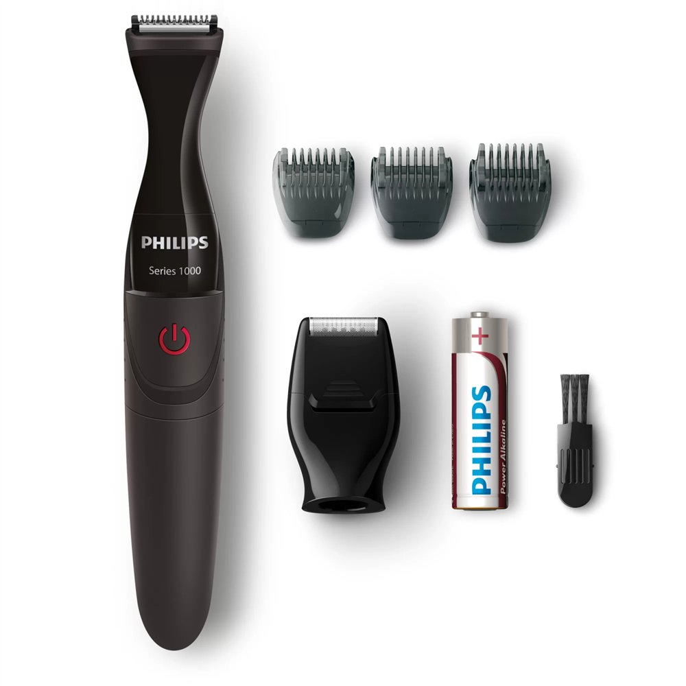 philips multigroom series 1000 mg1100/16 perfilador de barba potente y preciso
