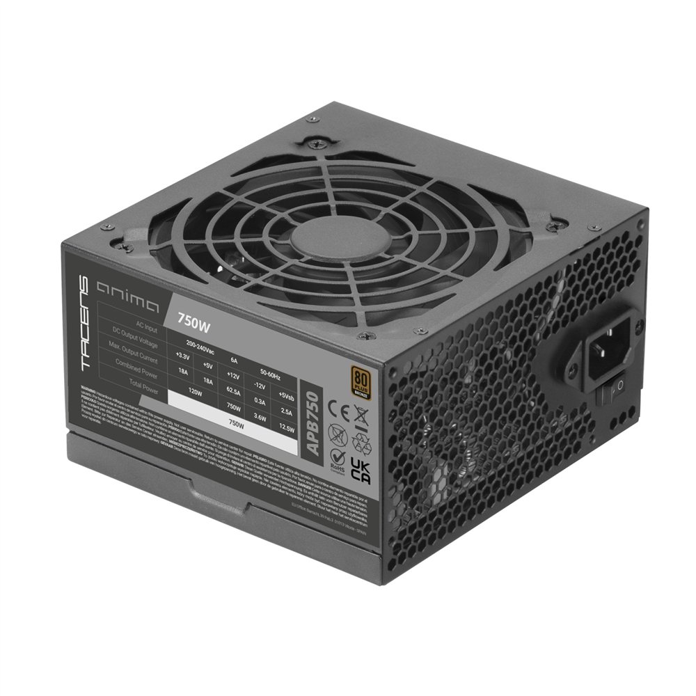 tacens anima apb750 unidad de fuente de alimentación 750 w 20+4 pin atx atx negro