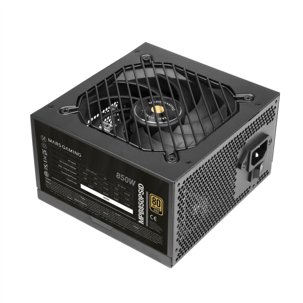 mars gaming mpb850psid unidad de fuente de alimentación 850 w 24-pin atx atx negro