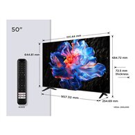tcl p6k 50p6k televisor 127 cm (50") 4k ultra hd smart tv wifi metálico