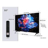 tcl p6k 50p6k televisor 127 cm (50") 4k ultra hd smart tv wifi metálico