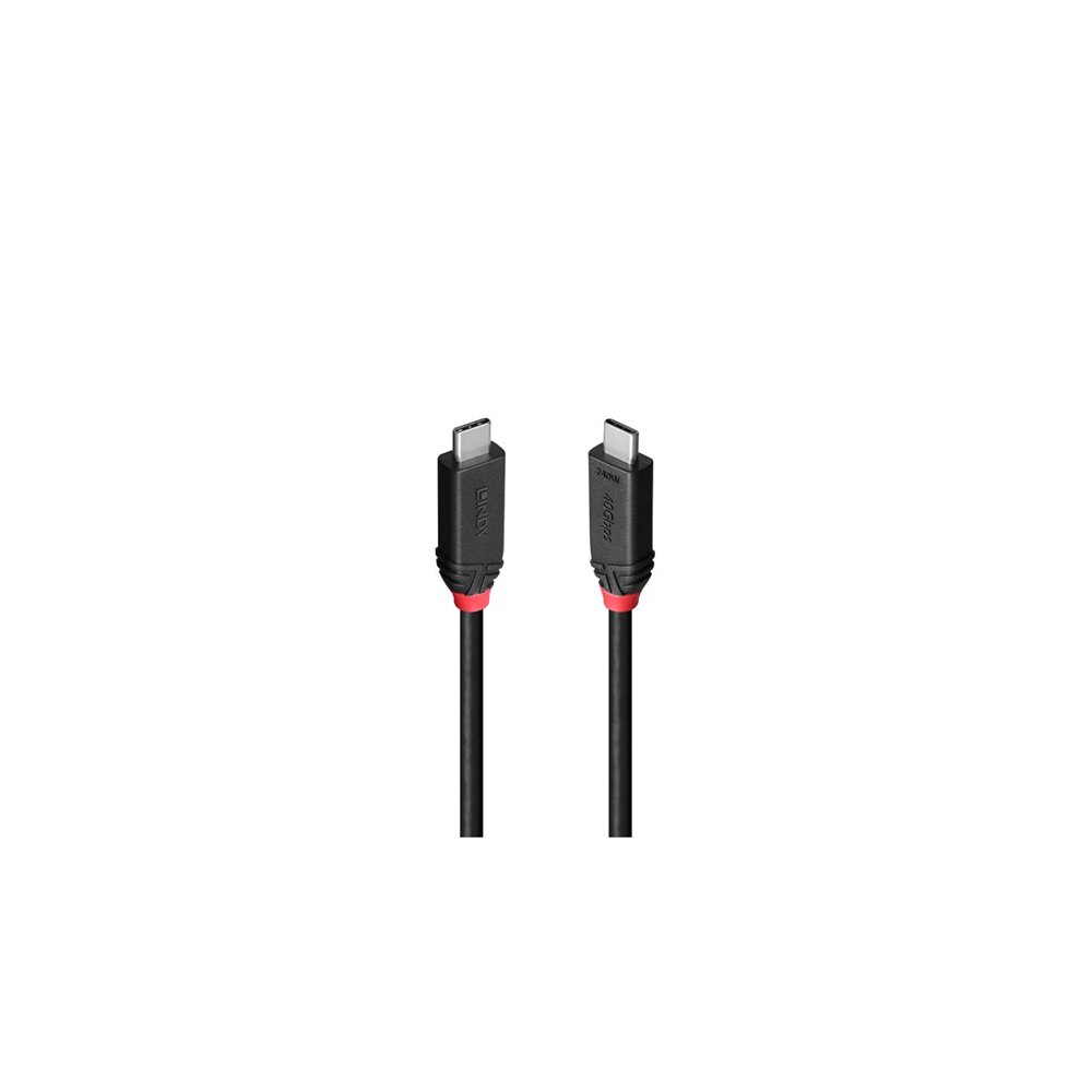 lindy 37001 cable usb usb4 gen 3x2 1 m usb c 40 gbit/s 240 w negro