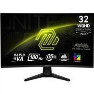 msi mag 32cq6f pantalla para pc 80 cm (31.5") 2560 x 1440 pixeles wide quad hd negro