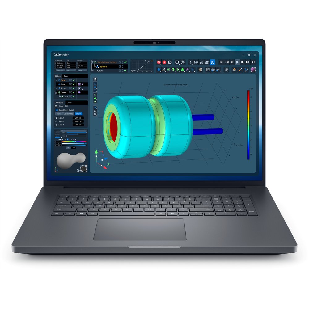dell pro max 18 plus mb18250 intel core ultra 7 265hx estación de trabajo móvil 45,7 cm (18") quad hd+ 32 gb ddr5-sdram 1 tb ssd