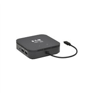 tripp lite mtb3-dock-04 base para portátil y replicador de puertos alámbrico thunderbolt 3 negro