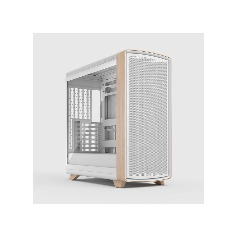 fractal design summit chalk white tg clear tint midi tower blanco