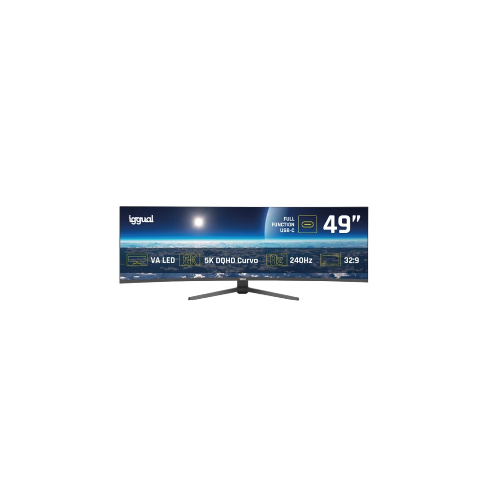 iggual monitor 49" 5k dqhd 1ms 240hz mm aa curvo
