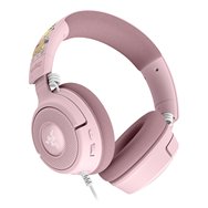 razer kraken v4 x – pikachu & eevee edition auriculares alámbrico diadema juego usb type-c / usb type-a rosa