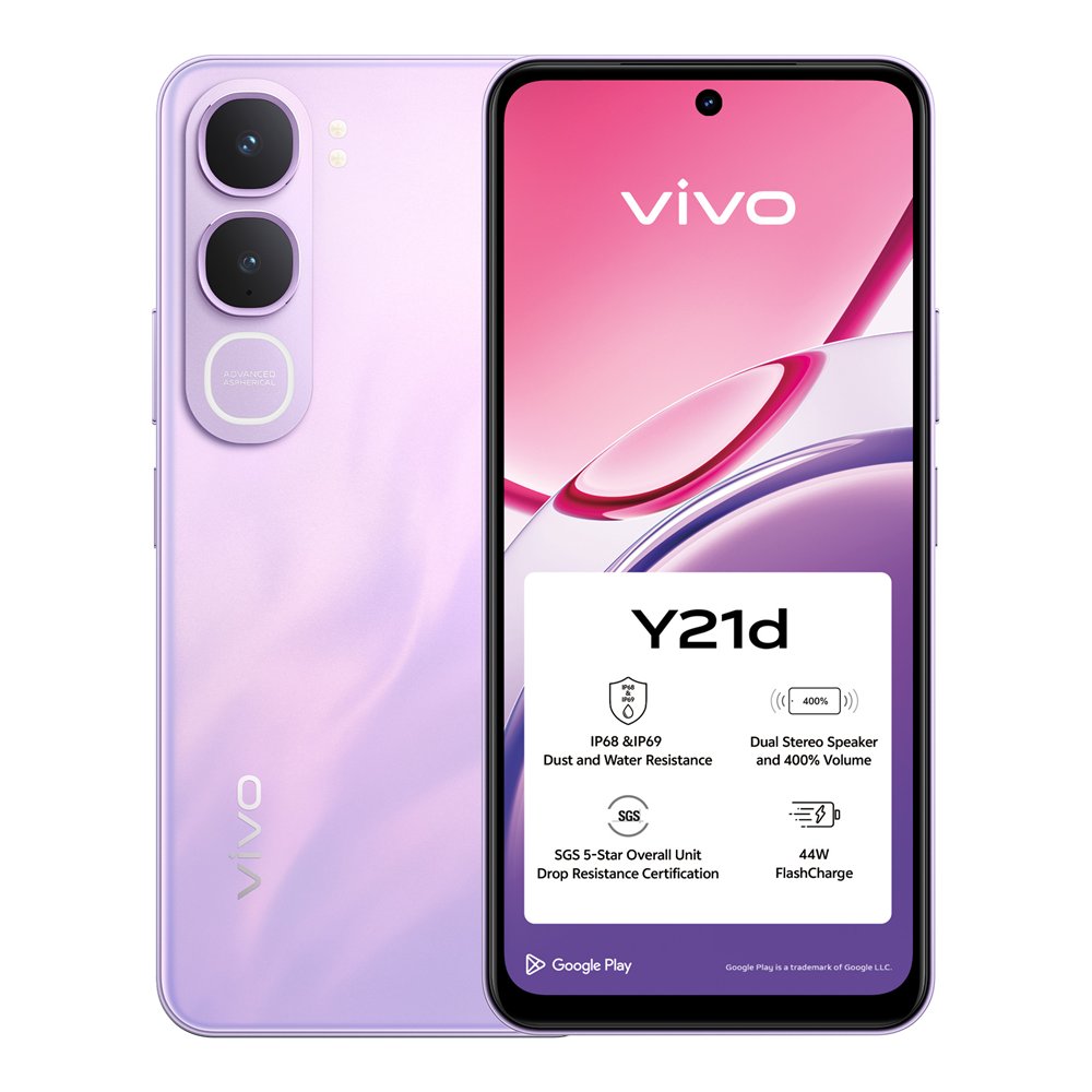 vivo y21d 17 cm (6.68") sim doble android 15 4g usb tipo c 4 gb 128 gb 6500 mah púrpura