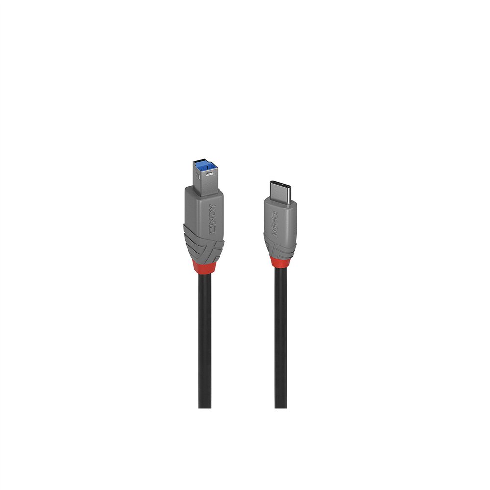 lindy 36667 cable usb usb 3.2 gen 1 (3.1 gen 1) 2 m usb c usb b negro