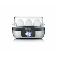 severin ek 3163 3 huevos negro, acero inoxidable, transparente