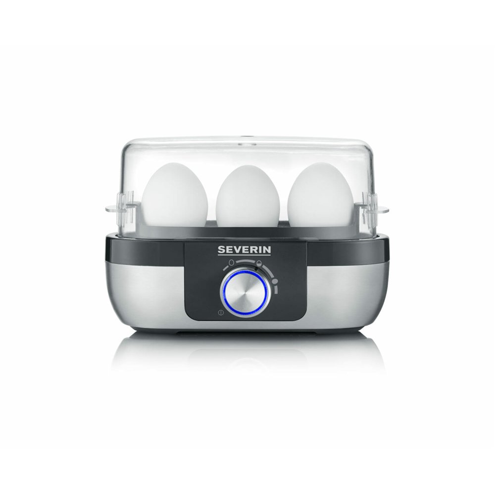 severin ek 3163 3 huevos negro, acero inoxidable, transparente