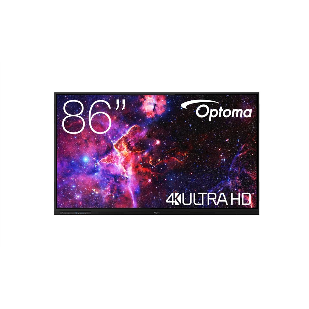 optoma h1f0h08bw101 pizarra blanca interactiva 2,18 m (86") 3840 x 2160 pixeles pantalla táctil negro usb
