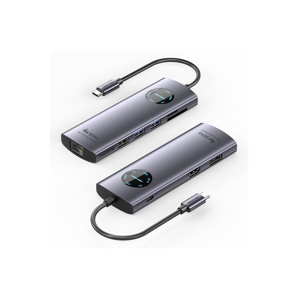 vention tquhb base de conexión para disco duro gris