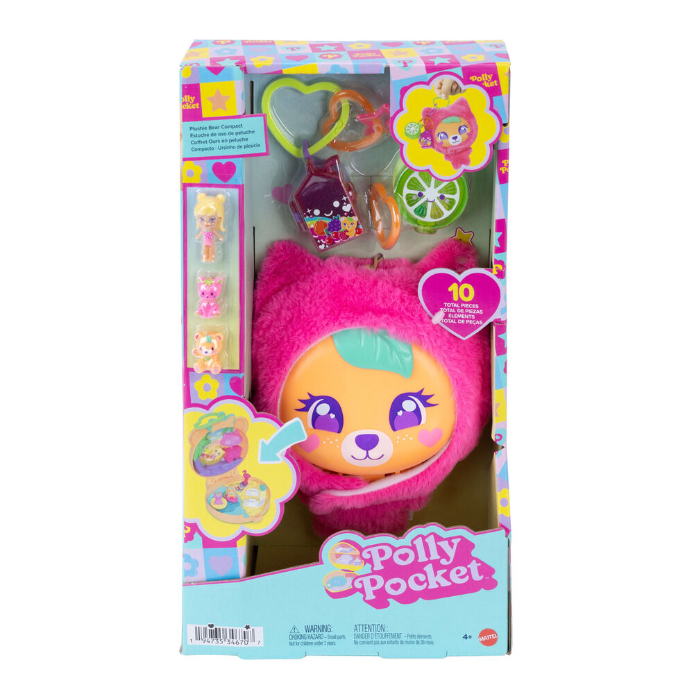 estuche osito peluche polly pocket